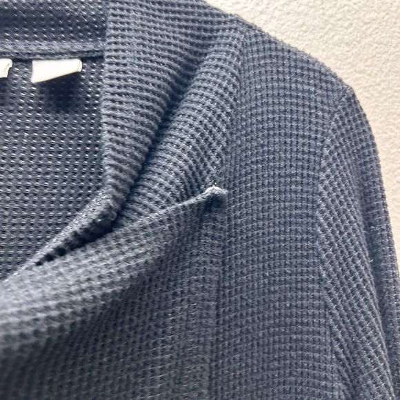 Chico’s Zenergy Black Waffle Knit Cowl Neck Pullover Sweater Top SZ 0 / Small - Picture 4 of 6